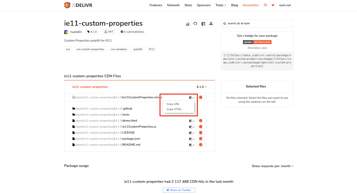 ie11-custom-properties サイト画面