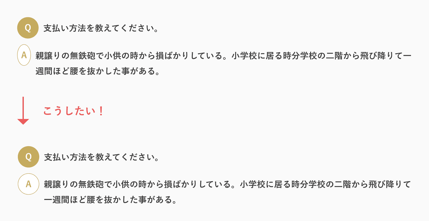 要素が潰れるてしまっている図