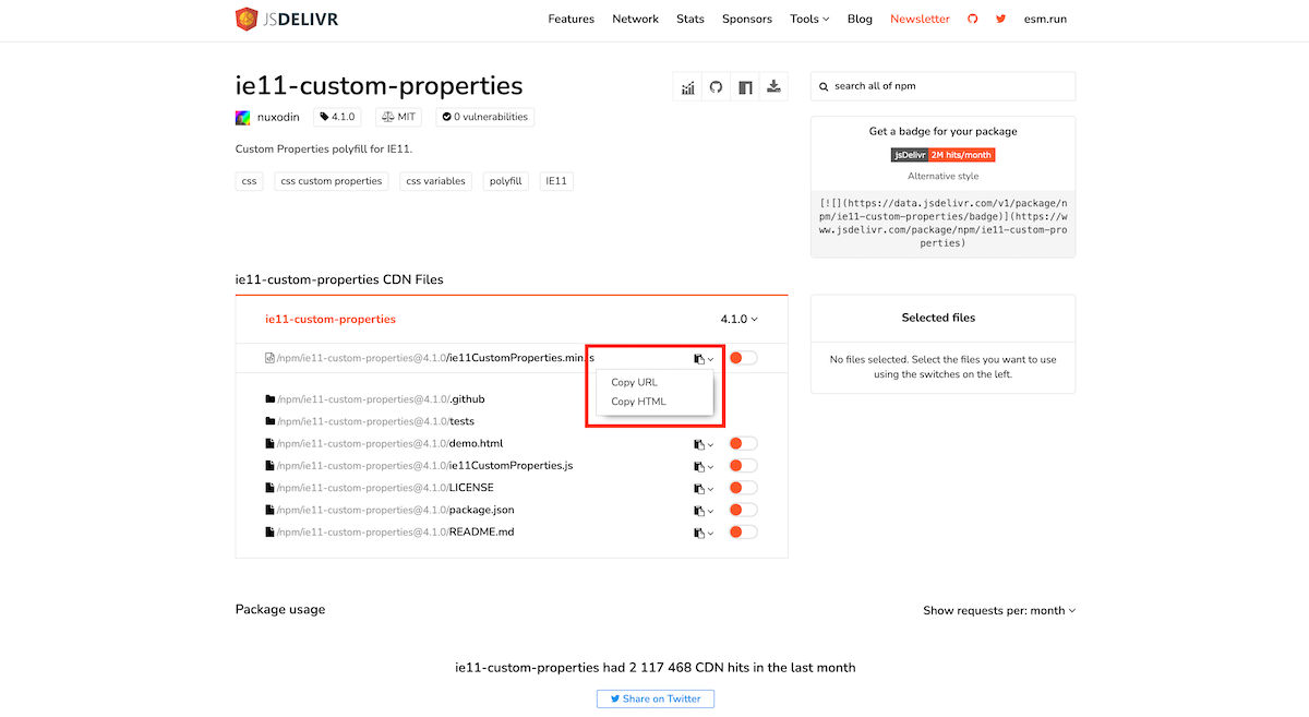 ie11-custom-properties サイト画面