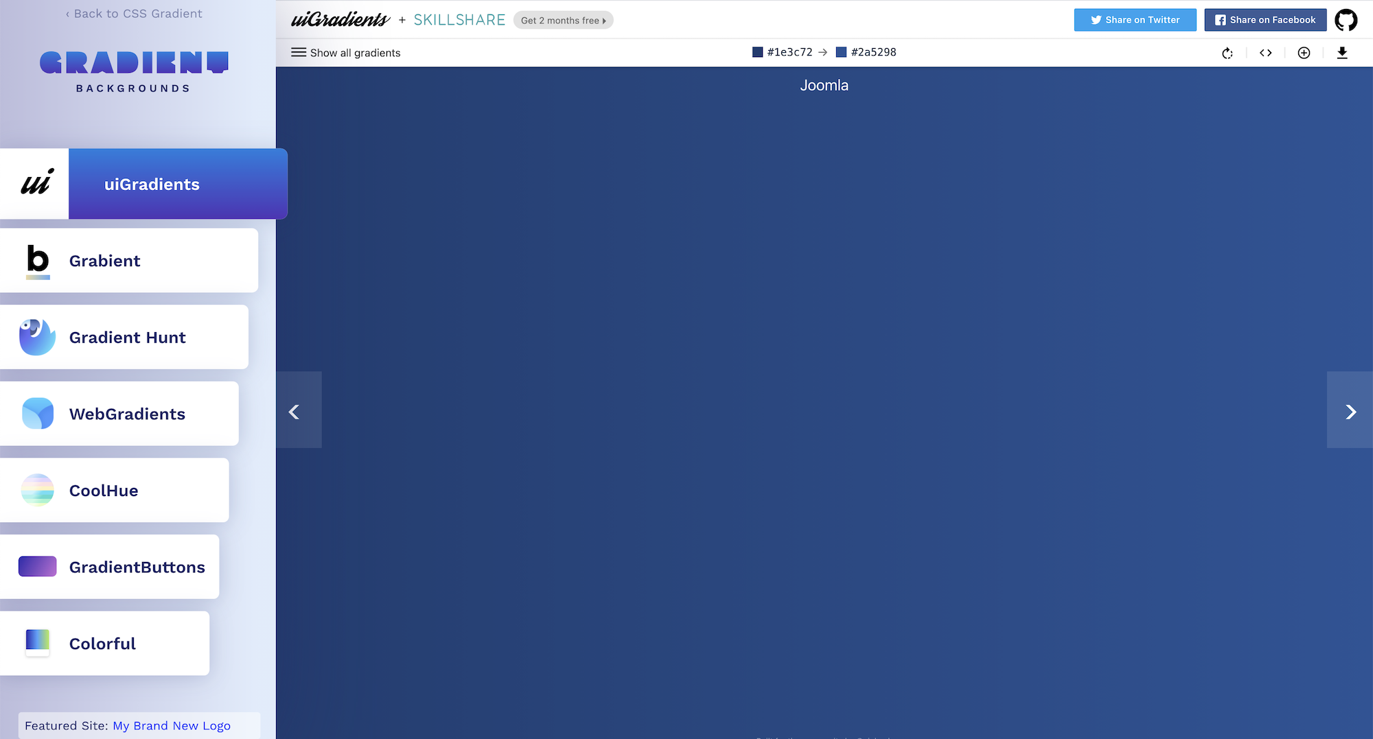GRADIENT BACKGROUNDSのスクリーンショット
