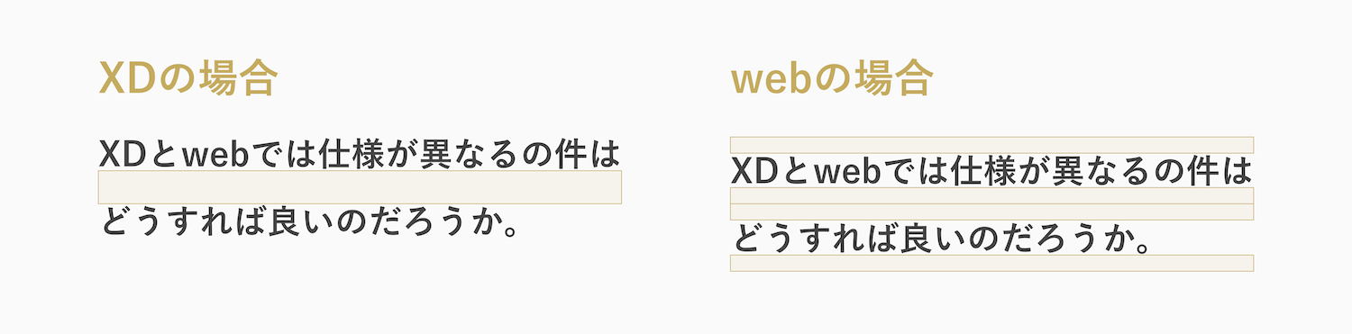 XDの行間(行送り)とwebのline-heightの仕様の違い
